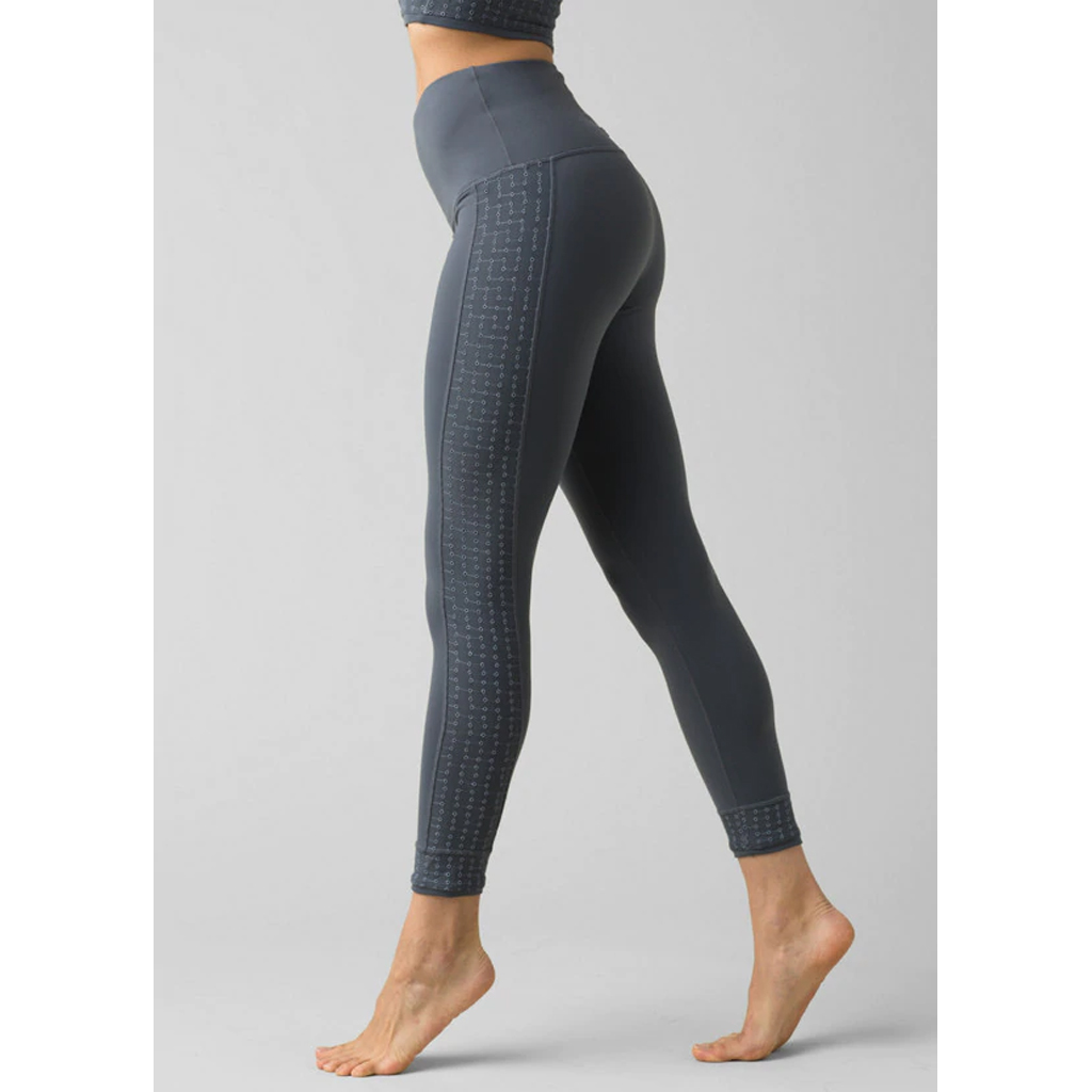 Fabletics Womens Black Sync High Waisted Perforated 7/8 Length