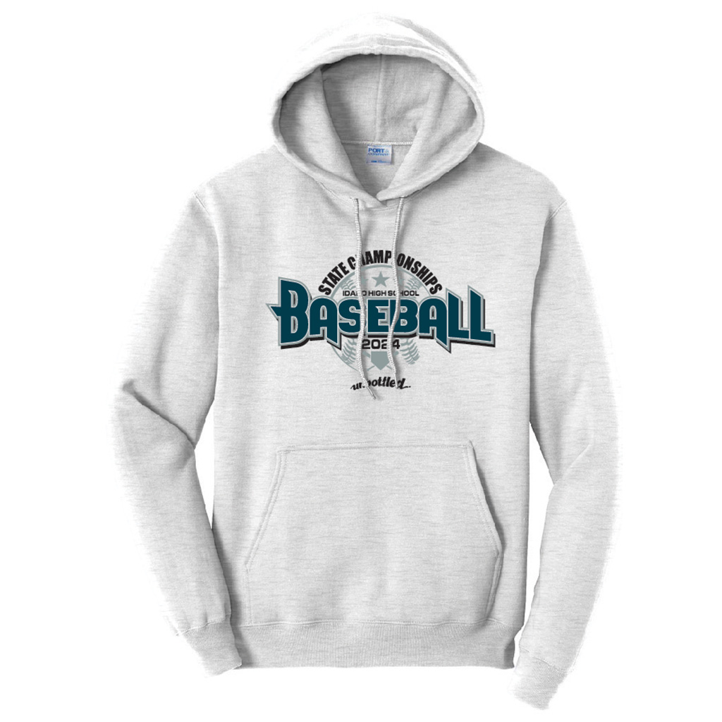 Idaho High School State Championships Sweatshirt: Baseball (Color: Ash, Size: SM)
