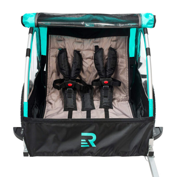 retrospec rover passenger children's foldable bike trailer